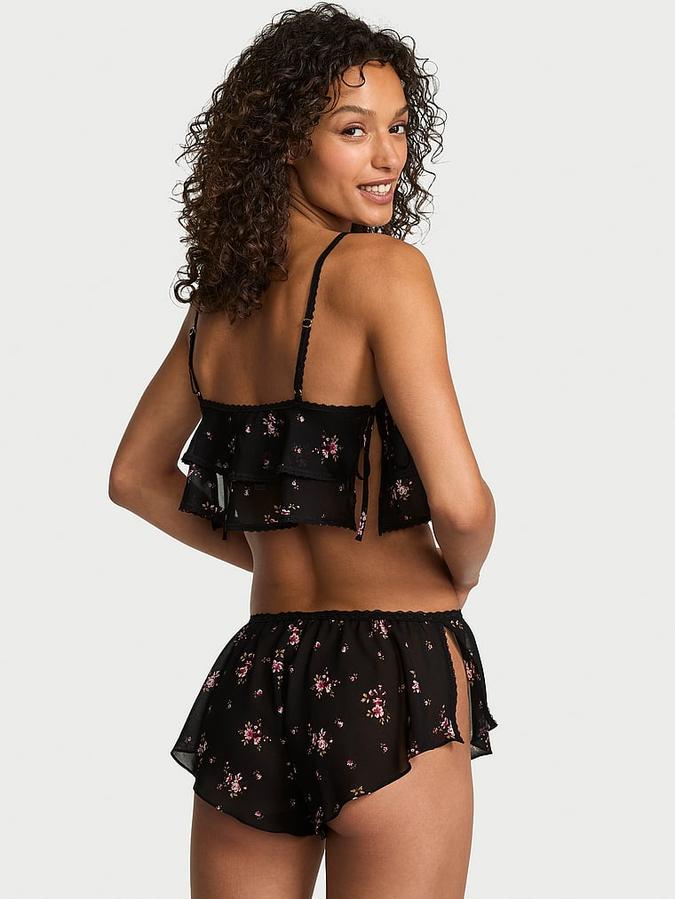 Wisteria Sheer Chiffon Flutter Cami Set